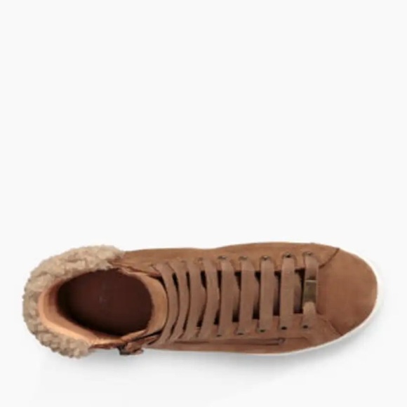 UGG Olive High Top Sneakers Chestnut Tan size 9.5 - Picture 5 of 11